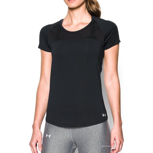 Under Armour UA Fly-by Running Open Back Short Sleeve Shirt Size Large - Picture 1 of 12